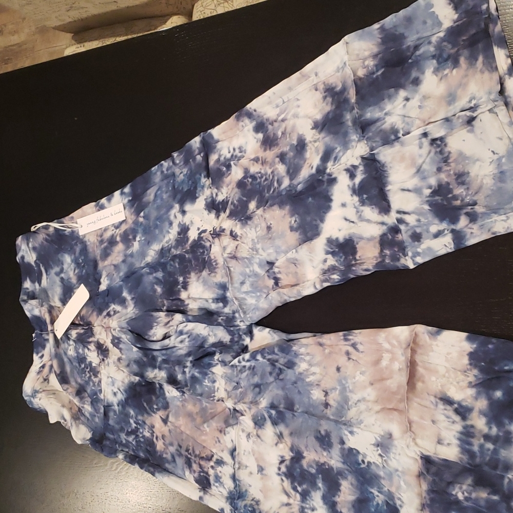 NWT Young Fabulous and Broke "Aiko" wide leg pant